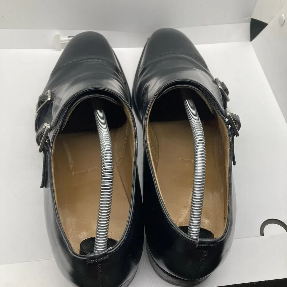 BALLY SCRIBE DOUBLE MONK STRAP Black Mens 9.5 DRESS SHOES